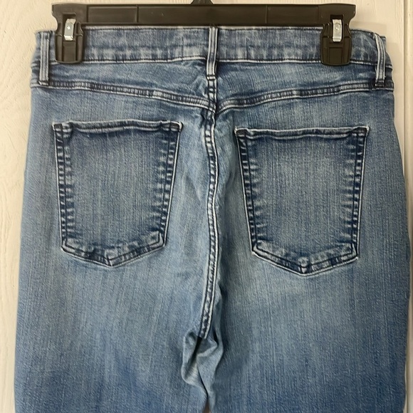 3X1 Frayed Cropped Ankle Medium Wash Denim Jeans Size 29 - Picture 8 of 10